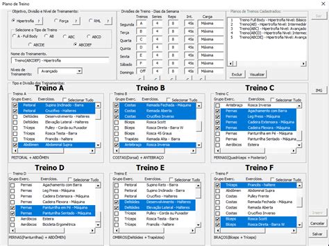 Planilha De Plano De Treino Excel Guia Do Excel