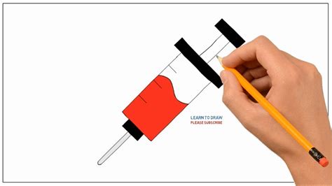 How To Draw Injection Step By Step Easy For Kids Coloring Page