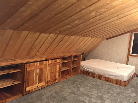 Here is a shot diy tutorial to get your cabinets from drab to fab with fusion mineral pa. Grandy slider built in attic cabinets | Ana White