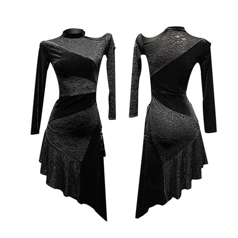 2020 Velvet Latin Dress Sexy Dance Wear Tango Dress Dance Clothing Modern Costumes Ball Salsa