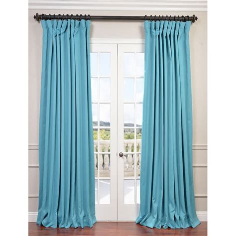 Turquoise is such a great color! Turquoise Blue Doublewide Blackout Curtain - Curtain ...