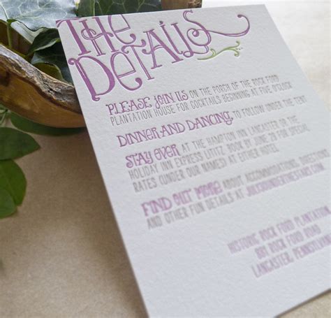Wedding invitation design online ⏩ crello create your own wedding invitations try now awesome wedding invitations maker. Letterpress Wedding Invitation Details Card | Flickr ...