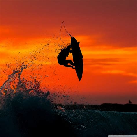 Sunset Surfing 1024x1024 Wallpaper