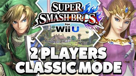 Super Smash Bros Wii U Link And Princess Zelda Classic Mode 1080p Hd