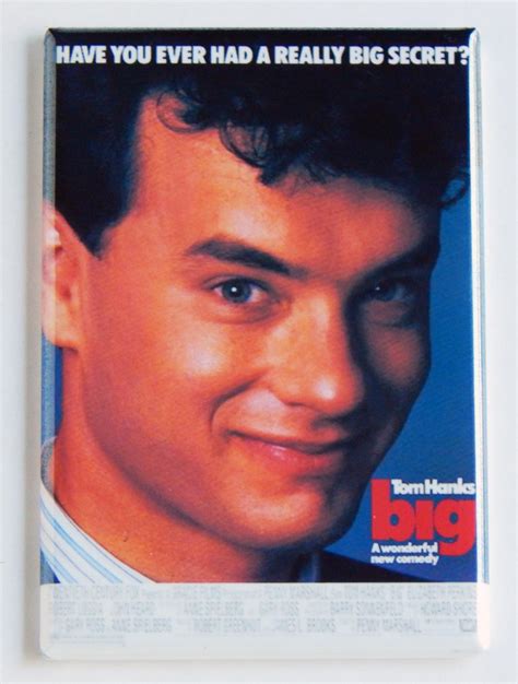 Big Movie Poster Fridge Magnet Retro 80s Tom Hanks Comedy Refrigerator