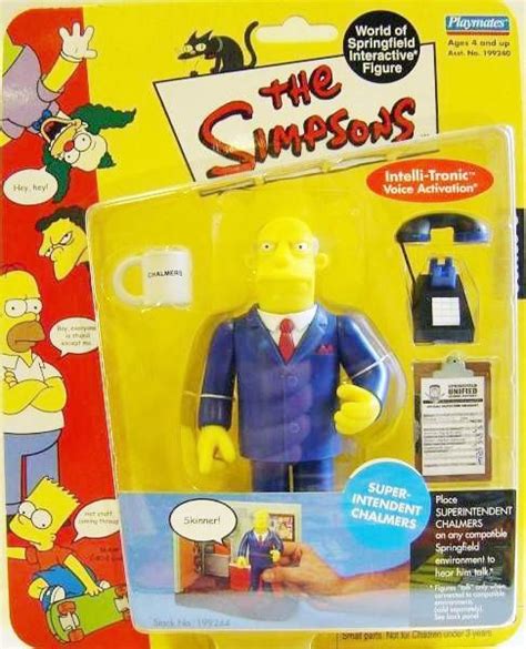 Boneco Superintendent Chalmers World Of Springfield Interactive Figure Os Simpsons The