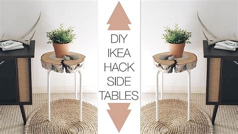 Diy Ikea Hack Side Table Youtube