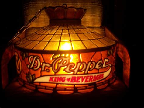 Vintage Tiffany Stylite Dr Pepper Hanging Light | eBay ...