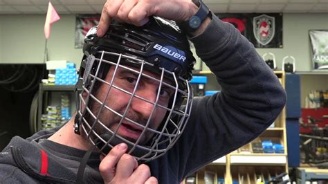 Proper Fitting A Cage On A Hockey Helmet Youtube