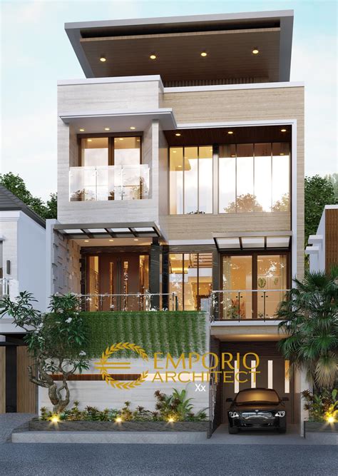 Desain Rumah Modern 3 Lantai Bapak Angga Surabaya Jawa Timur