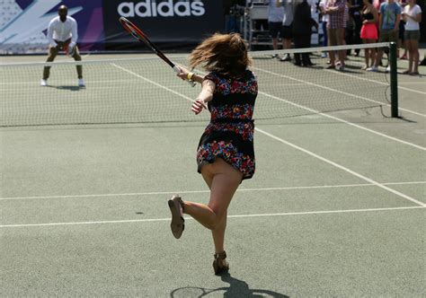 Alex Jones Accidentally Flashes Her Bum While Playing Tennis Before Meeting Andy Murray Pics