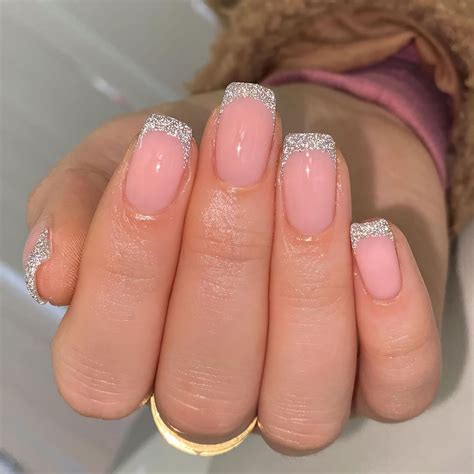 Glitter Tip French Manicure Ubicaciondepersonascdmxgobmx