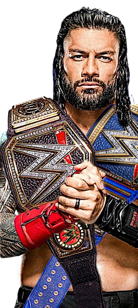 Roman Reigns Undisputed Wwe Champion Custom Png By Decentrenderz On