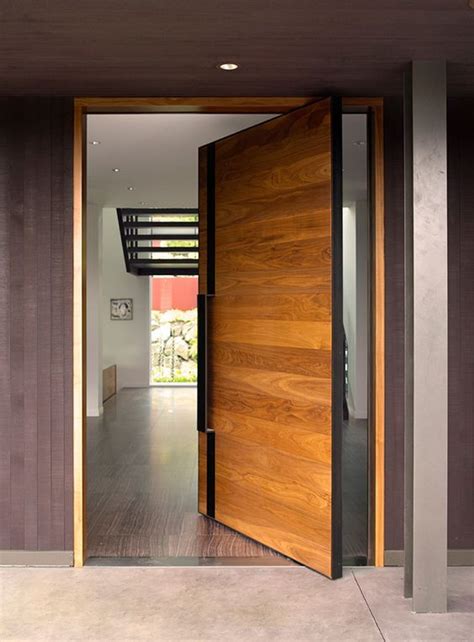 China interior bedroom entry modern teak wood main door. Door designs: 40 modern doors perfect for every home - Architecture Beast