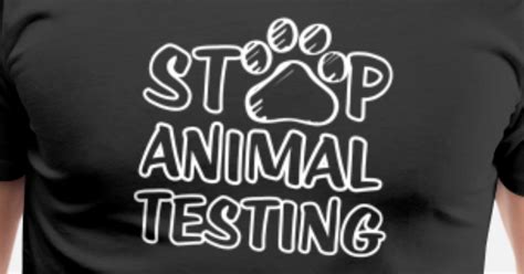 Stop Animal Testing Gegen Tierversuche Shirt Männer Premium T Shirt