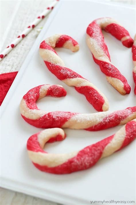 Candy Cane Cookies Yummy Healthy Easy