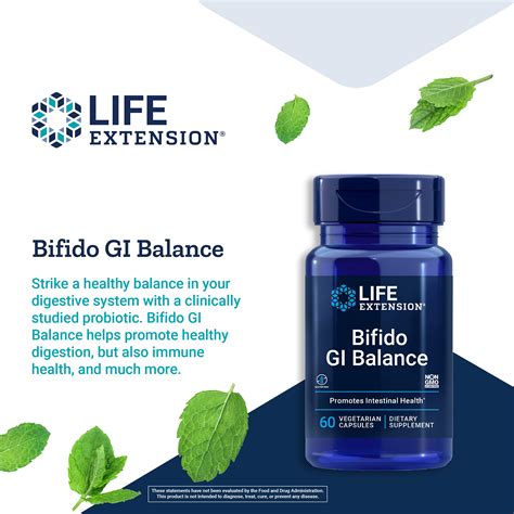 Buy Life Extension Bifido Gi Balance Probiotics Bifidobacterium
