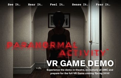 Paranormal Activity Vr Game Htc Vive Demo At Select Movie Theaters This