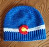 (adding a pom pom or fleece lining to this hat is a great post knit enhancement. Ravelry: Colorado Flag Hat pattern by Sherri Ahern
