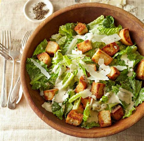 Caesar Salad With Parmesan Croutons Better Homes And Gardens