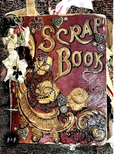 Restored Vintage Scrapbook Album From The 1890s Glitter And Glam Made