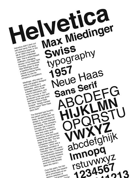 Helvetica Typography Poster On Behance