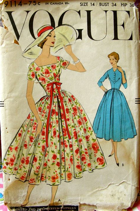 Vogue 9114 Vintage Sewing Patterns Fandom Powered By Wikia