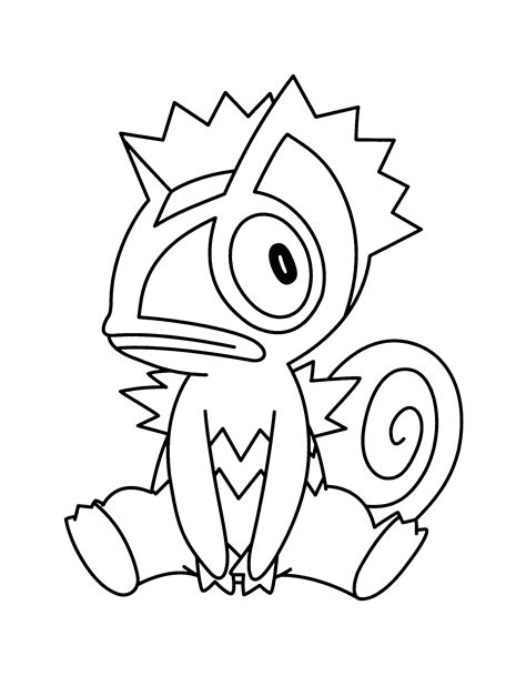 Gible Pokemon Coloring Page