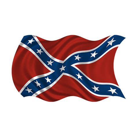 Rebel Confederate Waving Flag Lh Sticker Decal Rotten Remains