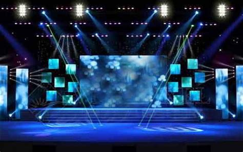 Led Staggered And Stage Equinox Stage Set Design Stage Backdrop
