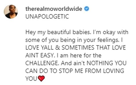 Cuzz Blue Defiant Monique Says She Is Unapologetic For Telling