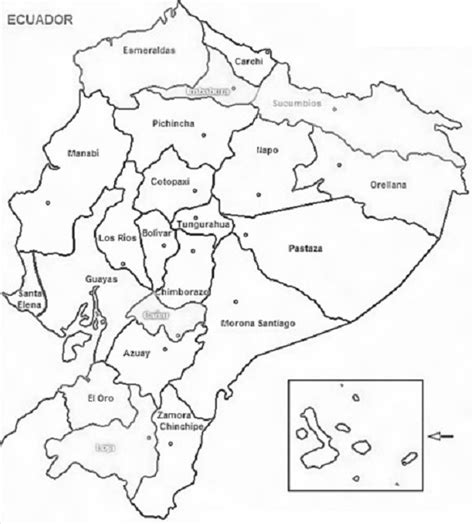 Laminas Colegiales Para Imprimir Y Recortar Mapa De Ecuador Politico