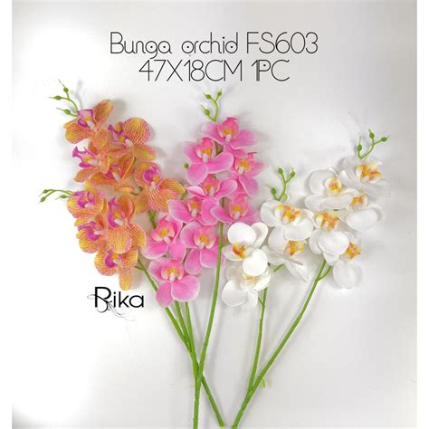 Bunga Real Orchid Fs603 47cm 1pc Shopee Malaysia