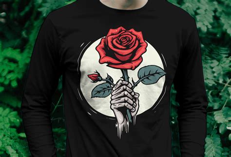 Skeleton Holding Rose