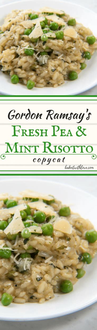 Gordon Ramsay Fresh Pea & Mint Risotto Copycat | Risotto recipes