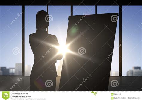 Woman Silhouette Window Office Stock Illustrations 308 Woman