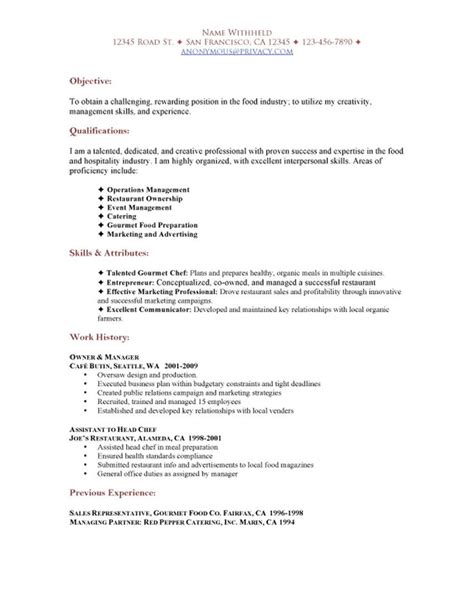 Every job is different and tailoring your cv accordingly is vital to standing out. SAMPLE RESTAURANT RESUMES | Restaurant Functional Resume Sample | Functional resume, Job resume ...
