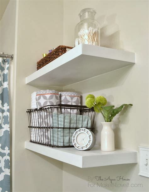 Fortune glass corner shelf for home decor 6. DIY Floating Shelves......a great storage solution!