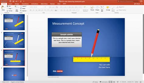 Free Measurement Concept Powerpoint Template And Presentation Slides