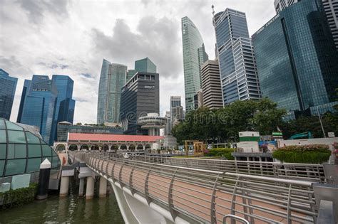 Marina Bay Promenade Singapore Editorial Photography Image Of
