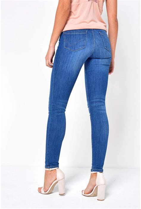 Only Carmen Regular Skinny Fit Jeans In Medium Blue Denim Iclothing