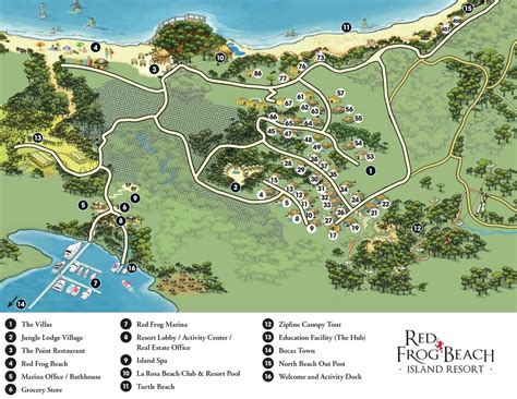 resort map red frog beach island resort panama