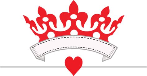 Queen Crown Queen Of Heart Logo Png Download Original Size Png