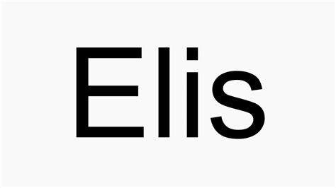 How To Pronounce Elis Youtube