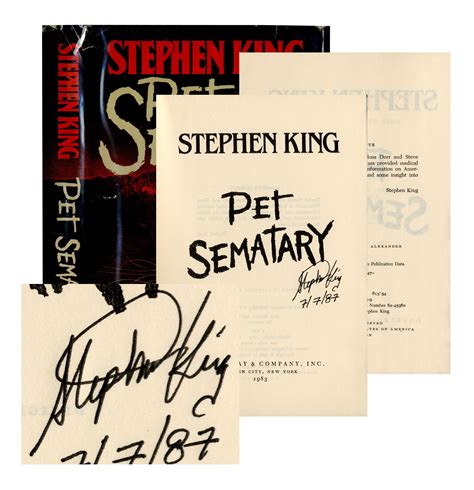 Sell Your Stephen King Autograph At Nate D Sanders Auction