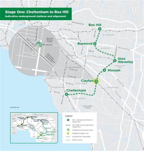 Suburban Rail Loop Stage One Clayton Victorias Big Build