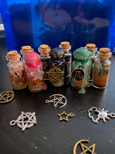 Witchcraft Spell Jars With Sigils Etsy