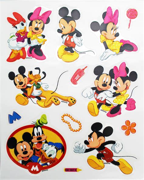 Classic Iconic Disney Characters Sticker Collection 13 Stickers