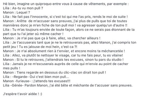 Exemple De Dialogue Entre Deux Personnes