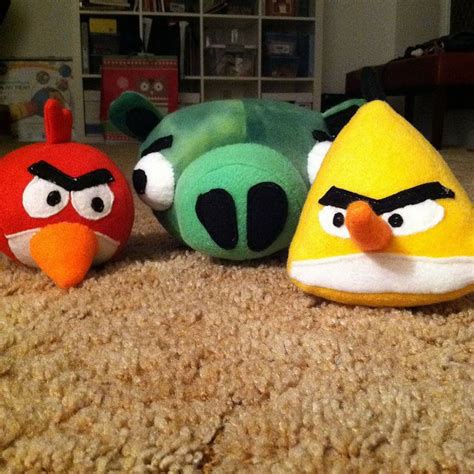 Angry Bird Plushies From Obsessively Stitching Tutorial Plushies